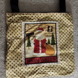 Spread holiday cheer with this cheerful handmade "Happy Holidays" tote! The desi